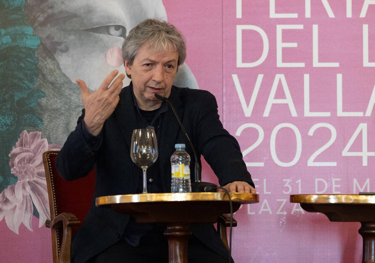 David Toscana, en la Feria del Libro de Valladolid.