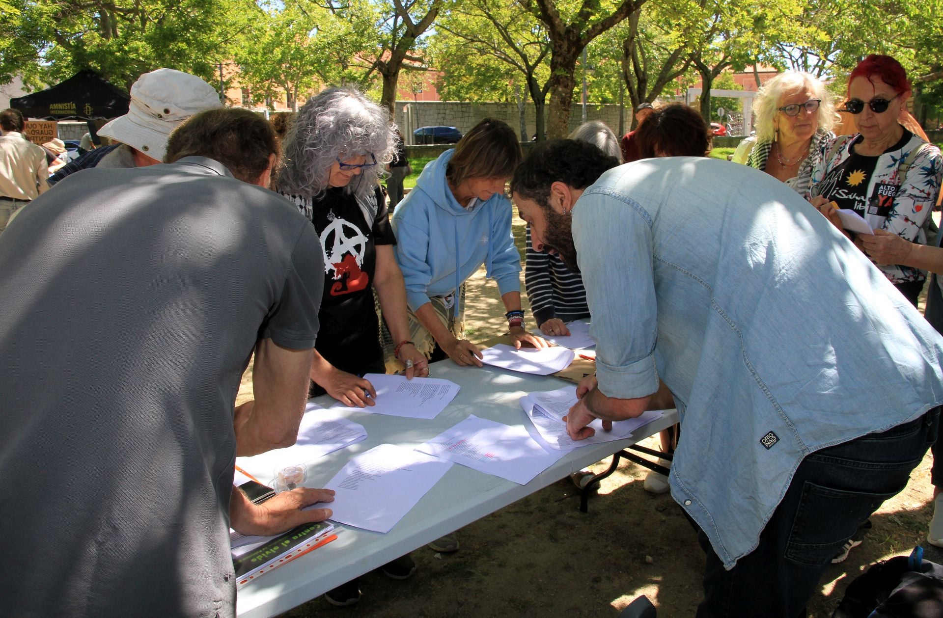 La acampada por Palestina en Segovia, en imágenes