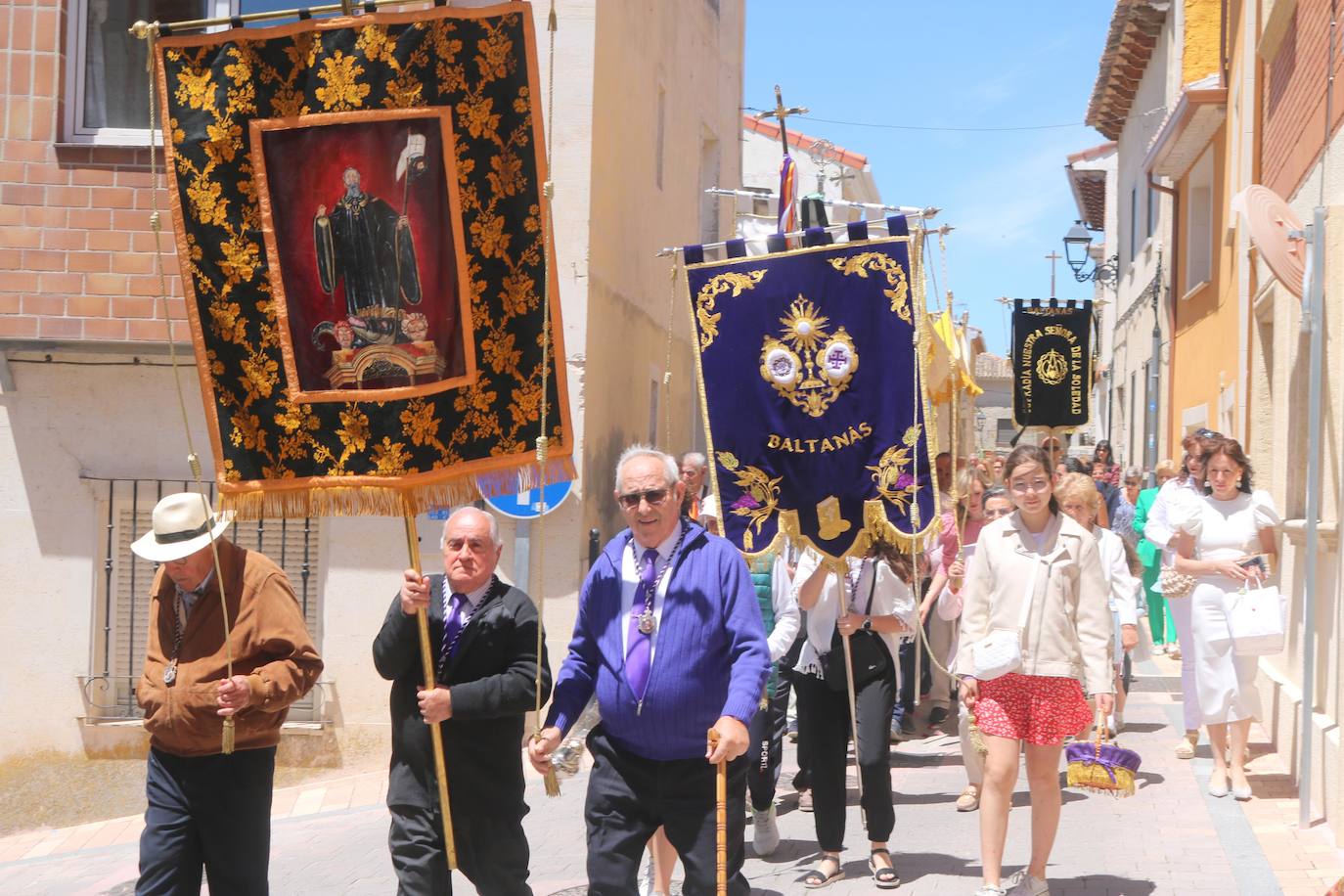 Procesión del Corpus en Baltanás.