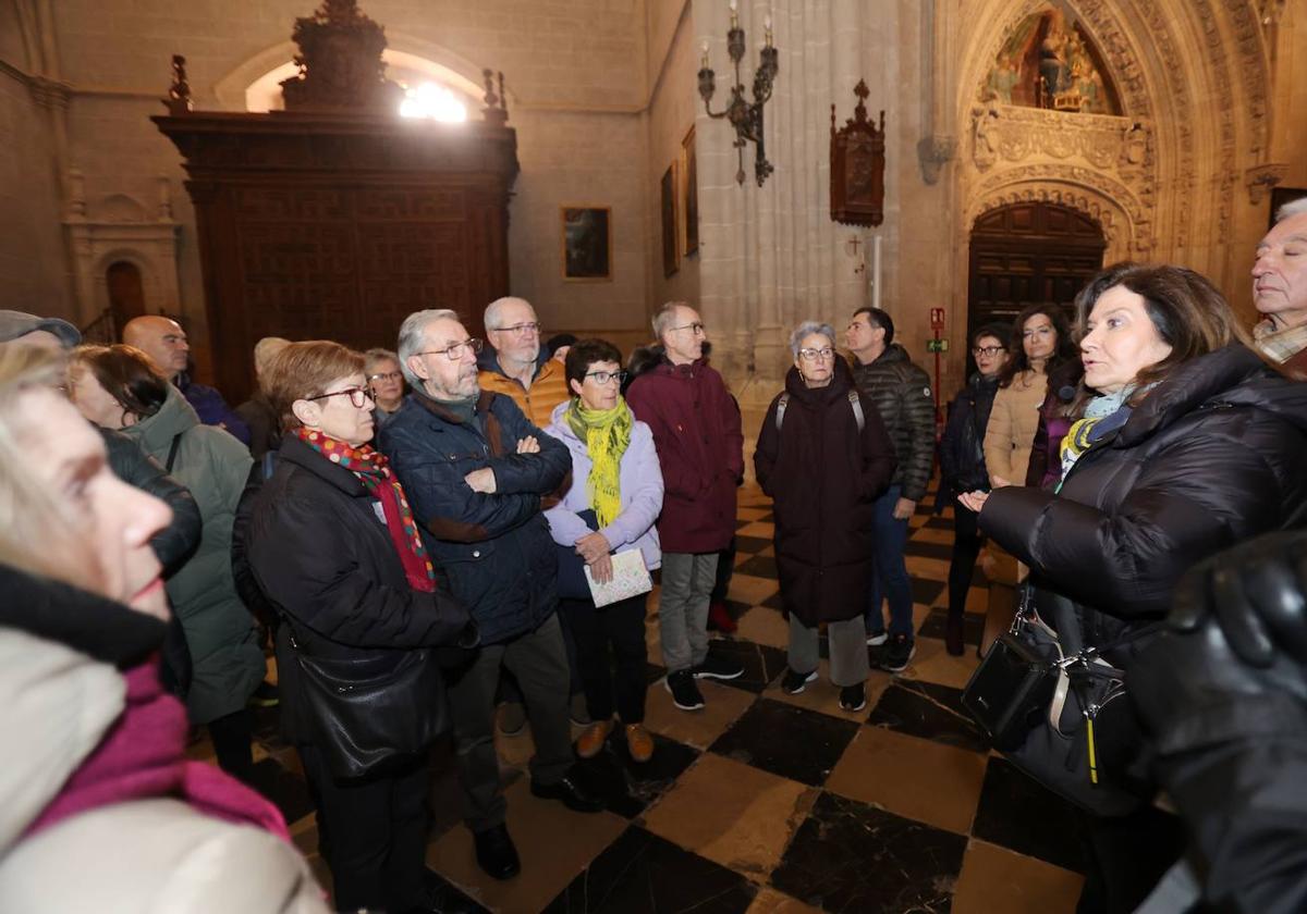 Visitantes en la Catedral de Palencia, este pasado mes de enero.