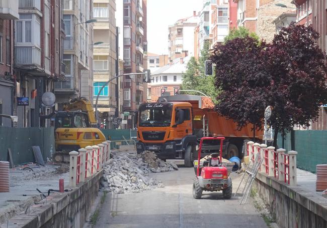 Obras de ampliación del túnel de Labradores.