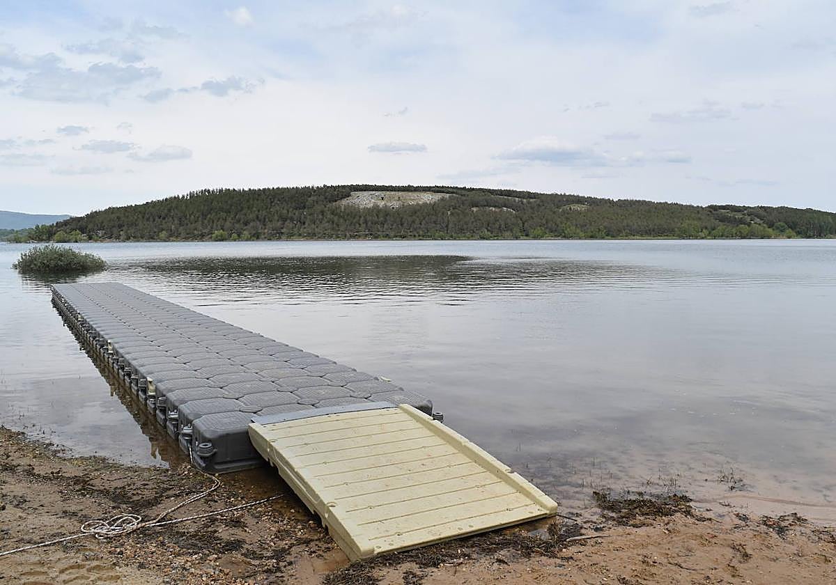 Así ha quedado la playa de Aguilar de Campoo