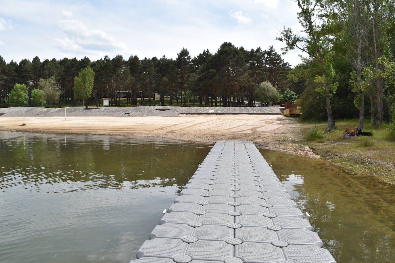 Así ha quedado la playa de Aguilar de Campoo