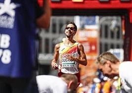 El segoviano Javi Guerra, durante una anterior participación en un Europeo.