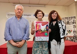 José María Rioja, Mayte Martínez y Ana Alonso, durante la presentación del campeonato.