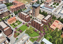 Recreación virtual de la imagen que se quiere dar a la zona de la Alcoholera.