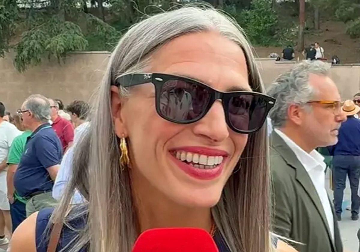 Laura Sánchez en la plaza de toros de Las Ventas.