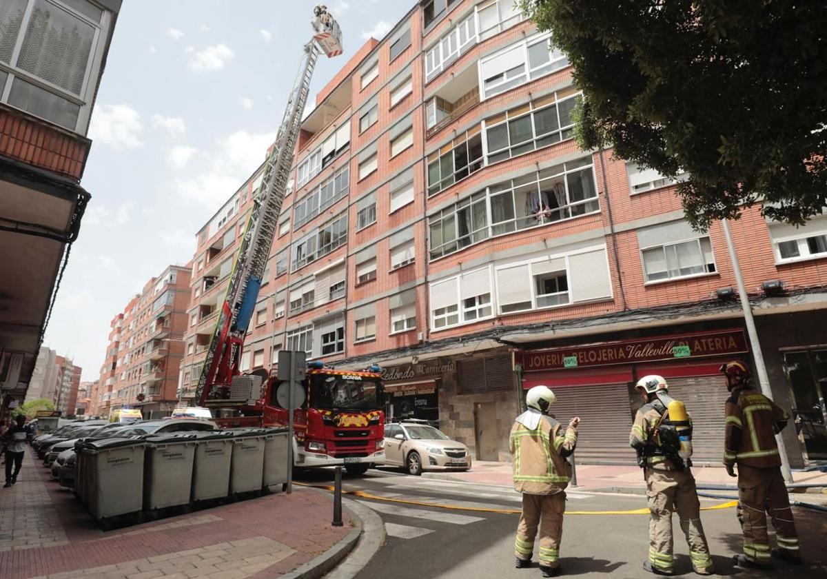 Intervención de los Bomberos este viernes en La Rondilla.