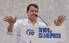 Mañueco, en el cierre de la campaña.