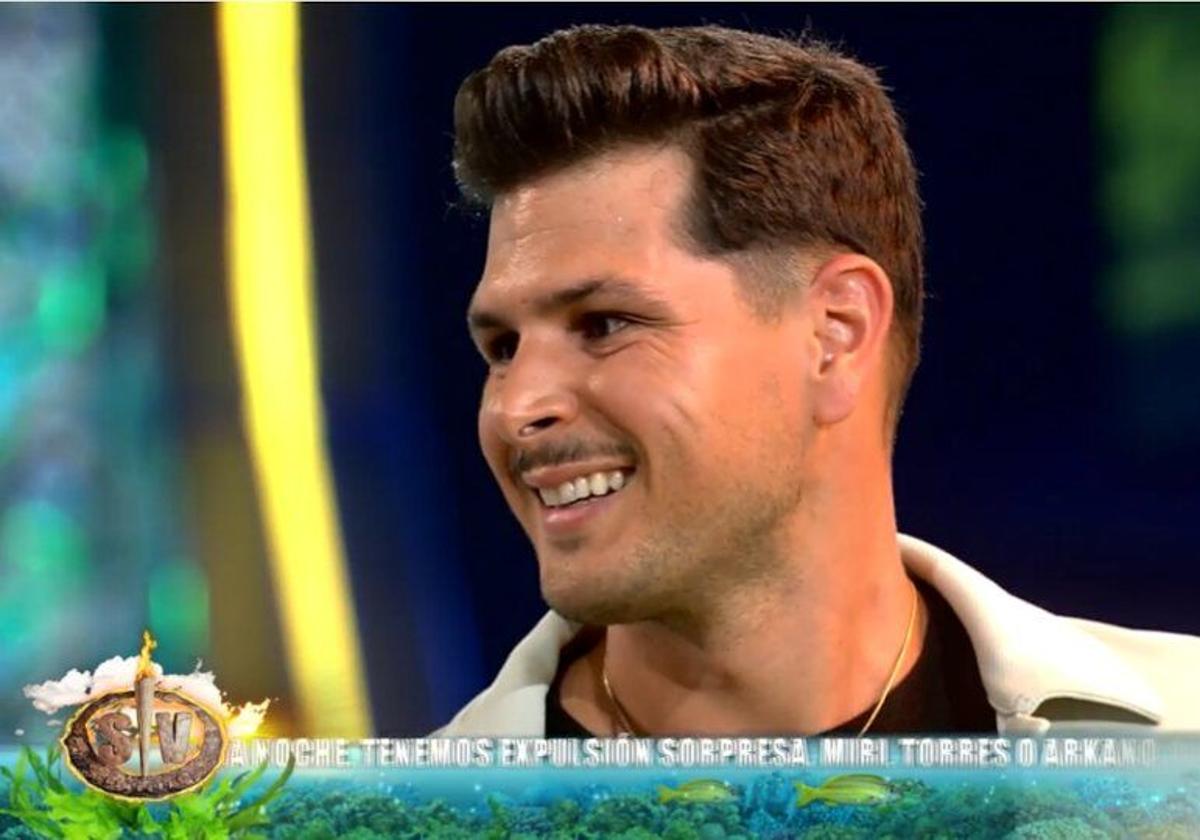 Alejandro Nieto en el plató de 'Supervivientes'.