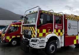 Muestra de los medios terrestres que ha adquirido la Diputación de Segovia para el Servicio de Prevención, Extinción de Incendios y Salvamento.