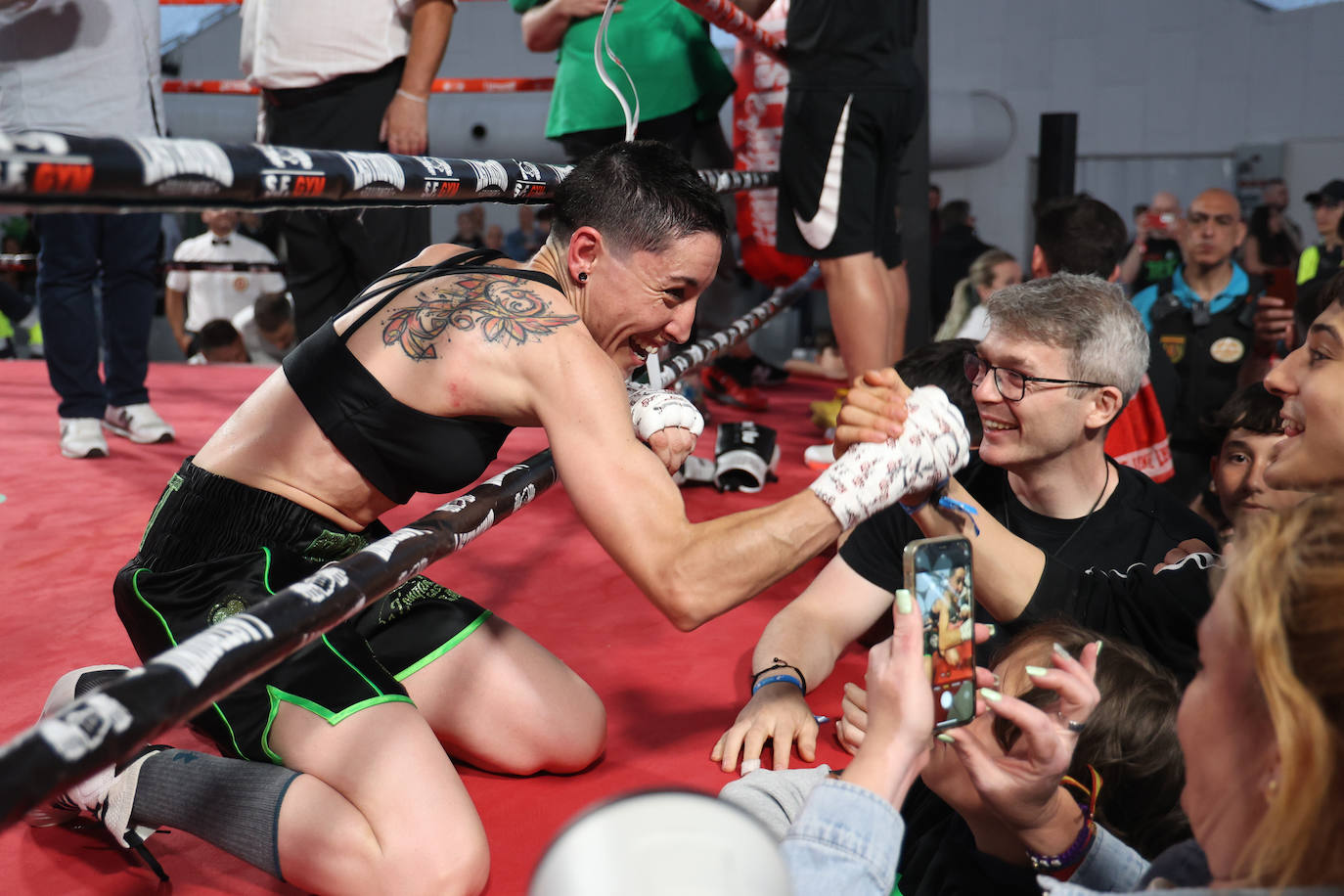 El combate de Isa Rivero, en imágenes