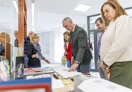 Un momento de una visita durante el día de jornadas abiertas en la ONCE de Segovia.