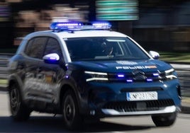 Una patrulla de la Policía Nacional en Valladolid.