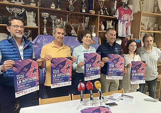 Presentación de la Carrera de La Antigua, en la sede de los Atletas Populares de Valladolid.
