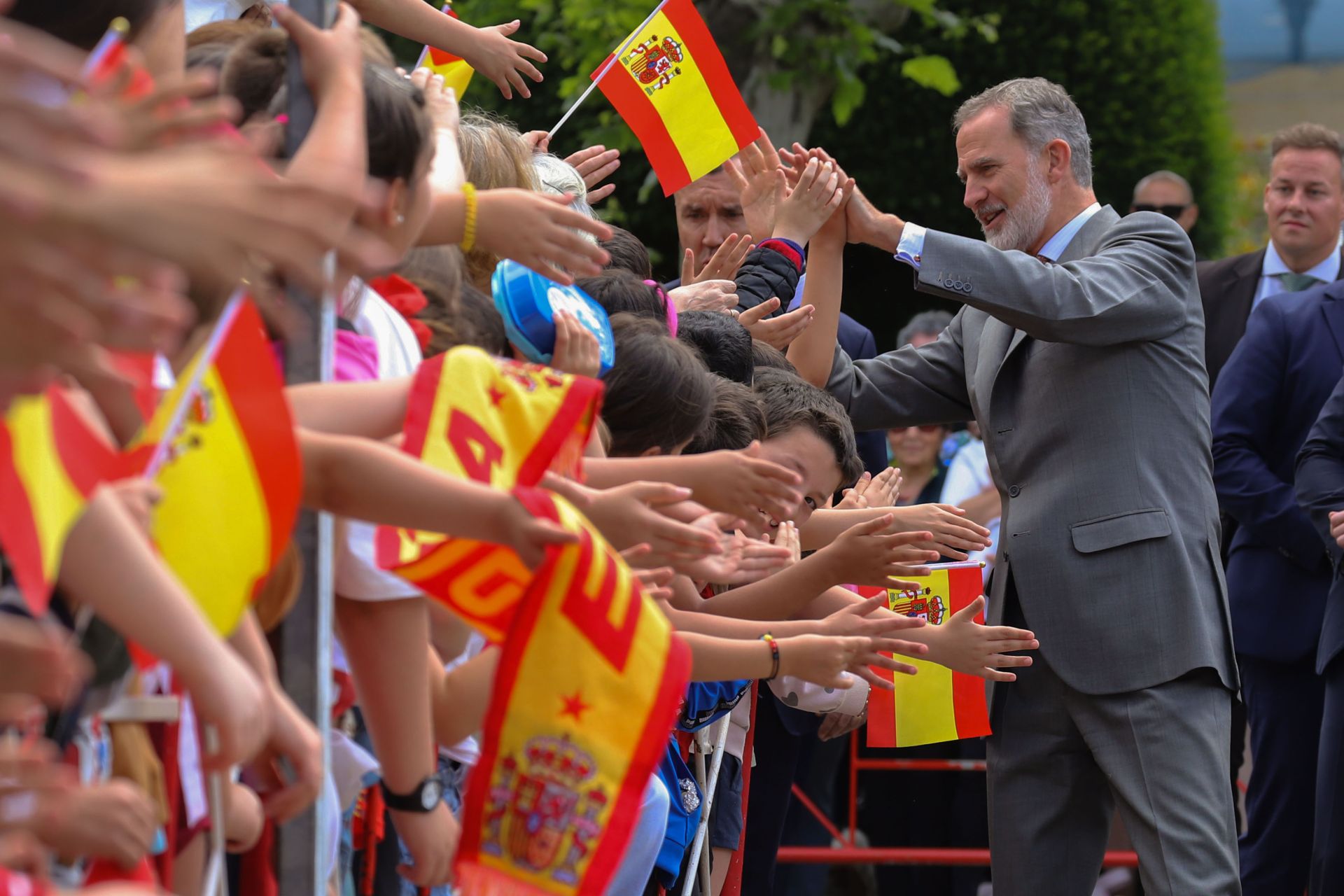 Las imágenes del Rey Felipe VI en Villafranca del Bierzo