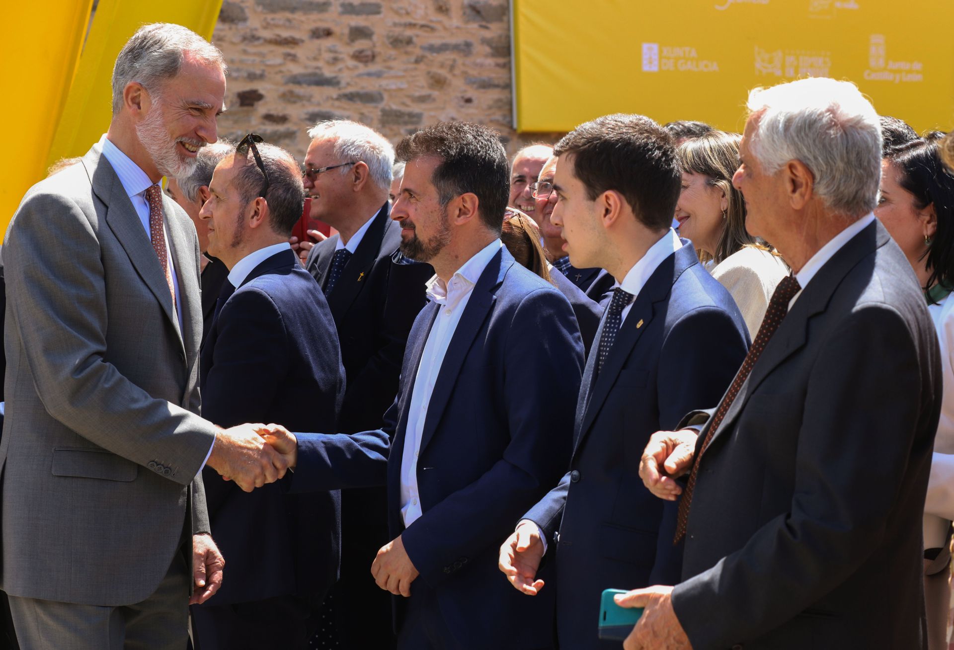 Las imágenes del Rey Felipe VI en Villafranca del Bierzo