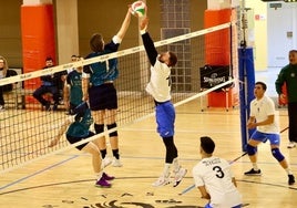 Imagen de archivo de un campeonato de voleibol.