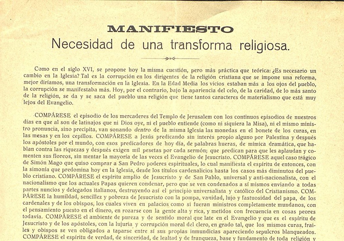 Imagen principal - Arriba, parte del Manifiesto redactado por Rodríguez Bachiller en 1936 y enviado a Largo Caballero. Abajo, parroquia de Montemayor de Pililla, donde nació el filósofo, y libro de poesía de su mujer.