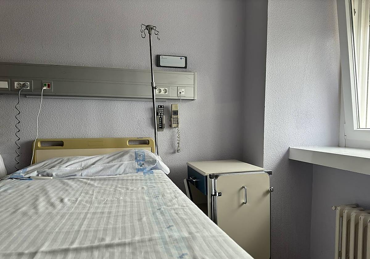 Habitación del hospital de Palencia.