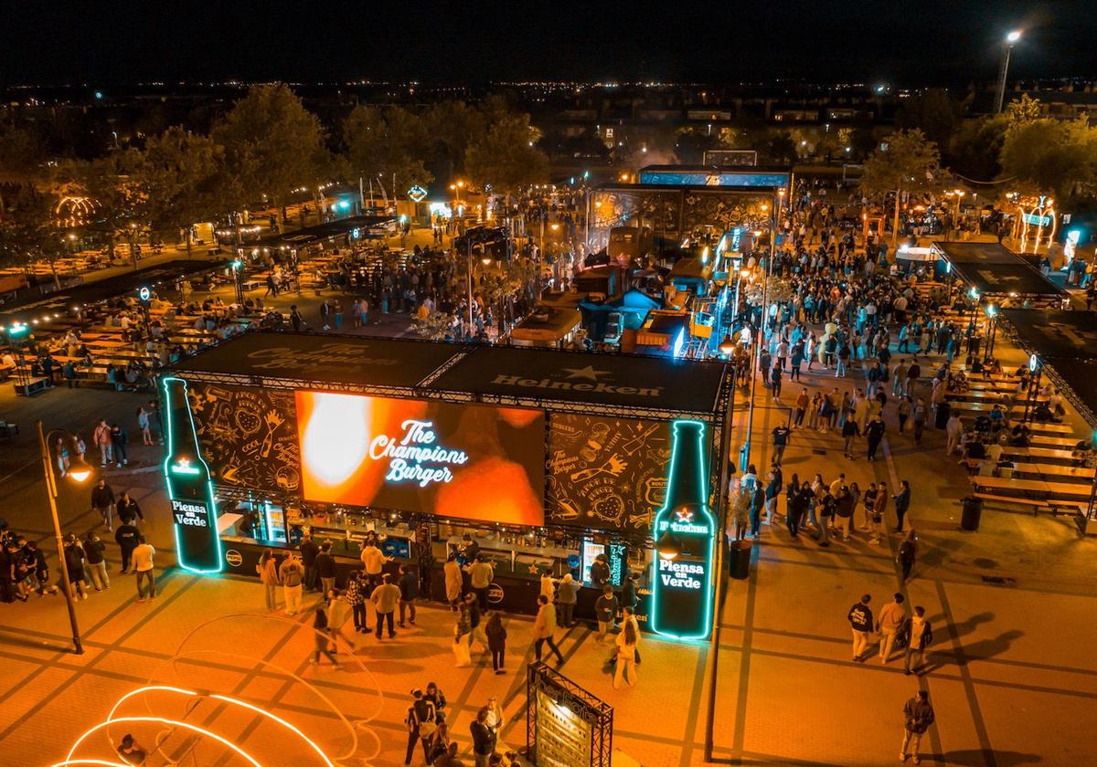 El evento gastronómico 'The Champions Burger', a su paso por Madrid.