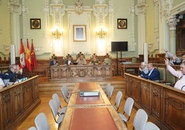 Consejo de administración de Aquavall celebrado en el Ayuntamiento.