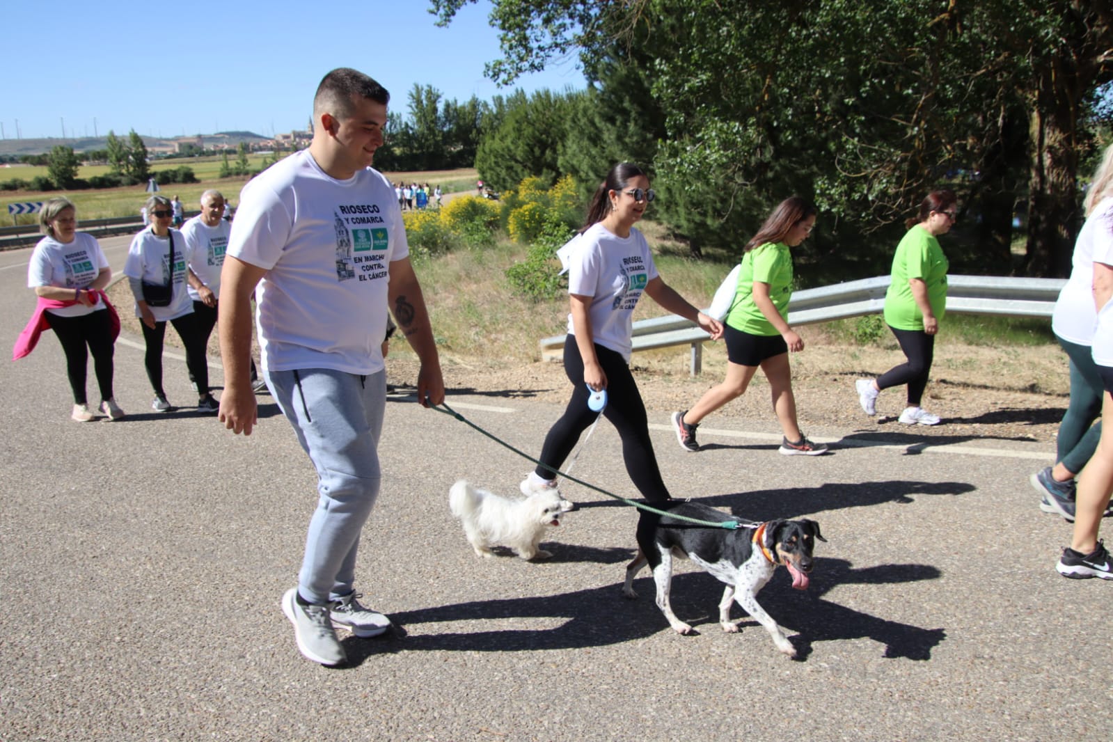 La octava marcha contra el cáncer de Rioseco, en imágenes