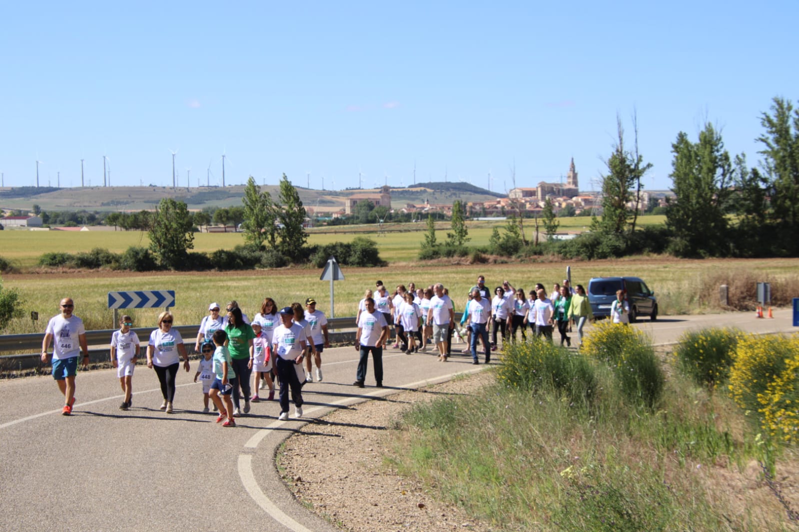 La octava marcha contra el cáncer de Rioseco, en imágenes