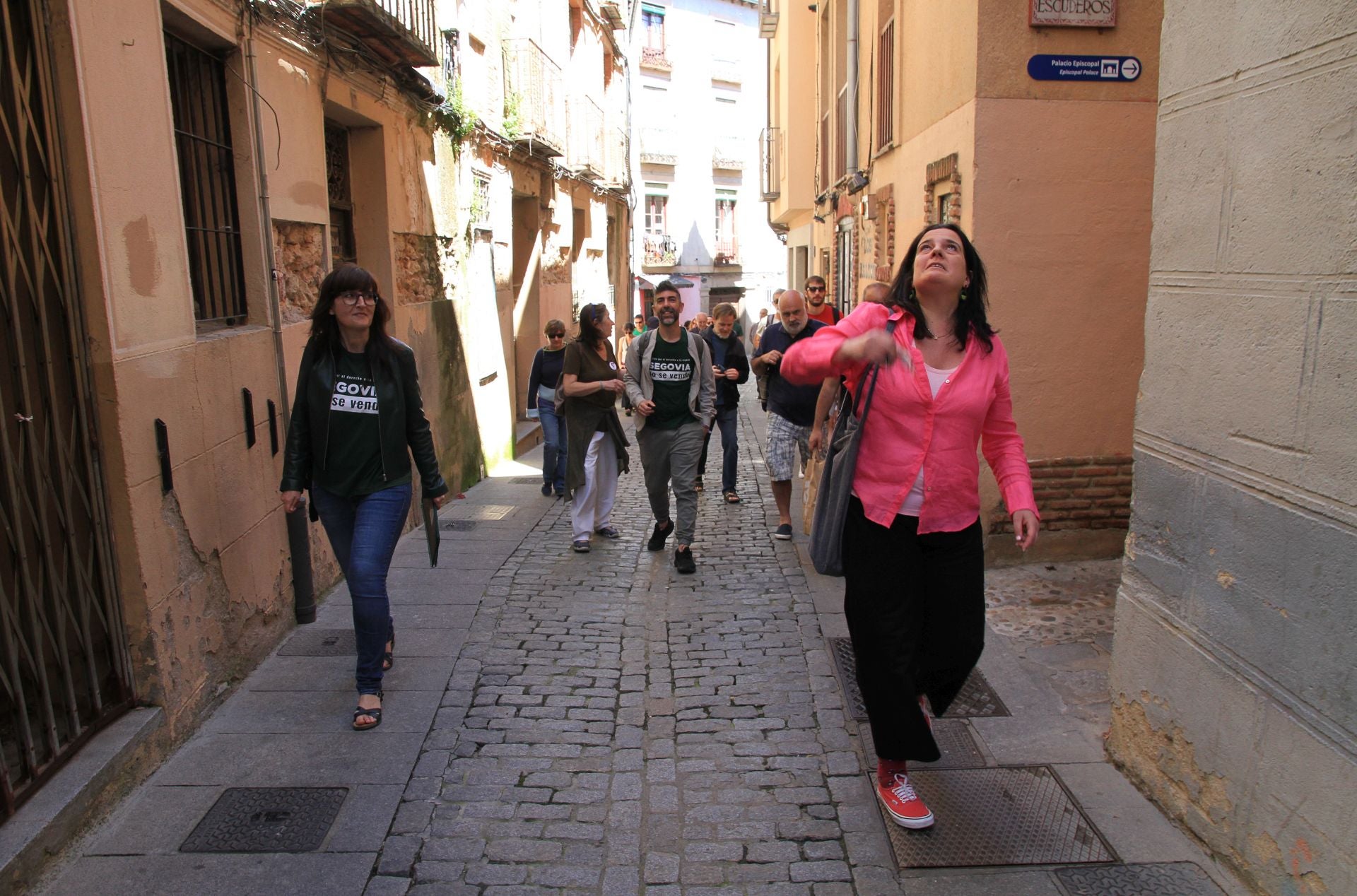 Fotografías del paseo para explicar la gentrificación de Segovia