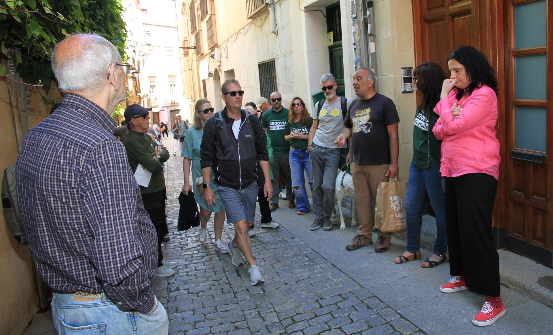 Fotografías del paseo para explicar la gentrificación de Segovia