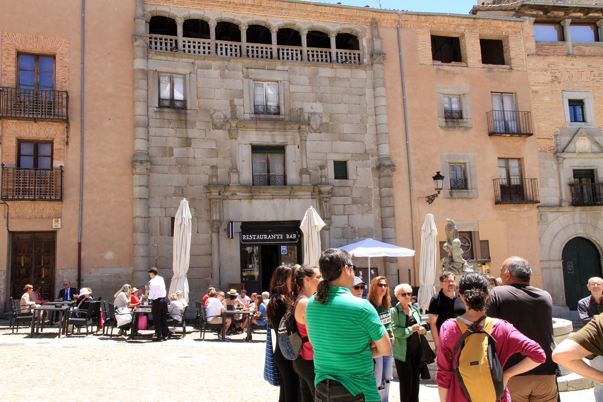 Fotografías del paseo para explicar la gentrificación de Segovia