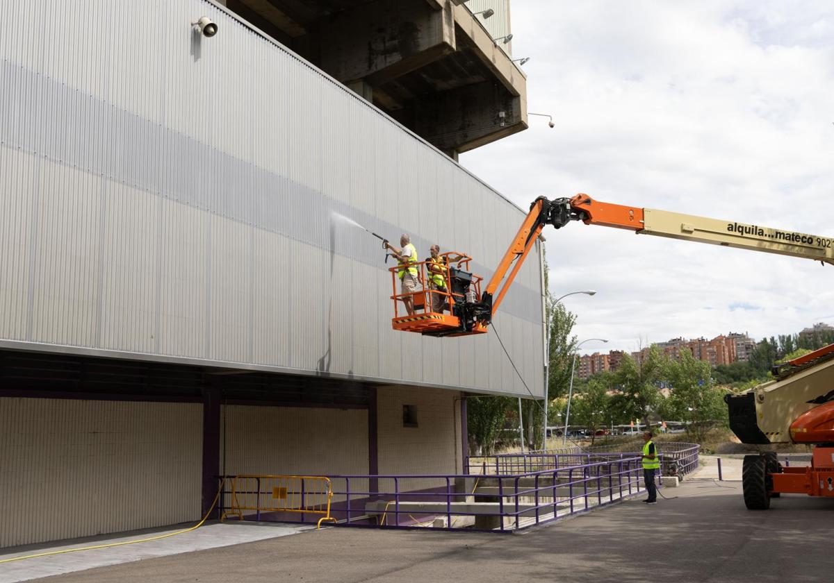 Inicio este lunes de las obras del Real Valladolid para renovar la fachada del estadio José Zorrilla