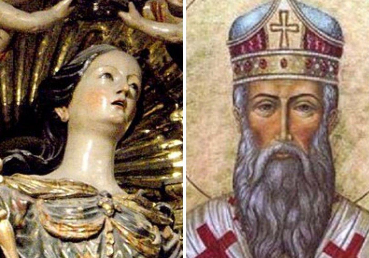Santa Orosia, patrona de Jaca, y san Máximo de Turín.