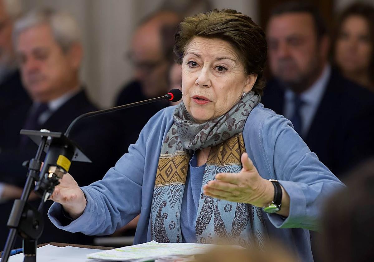 La exministra y exconsejera de la Junta de Andalucía, Magdalena Álvarez, durante el juicio por los ERE,en una imagen de archivo.