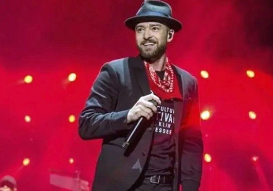 Justin Timberlake, durante un concierto.