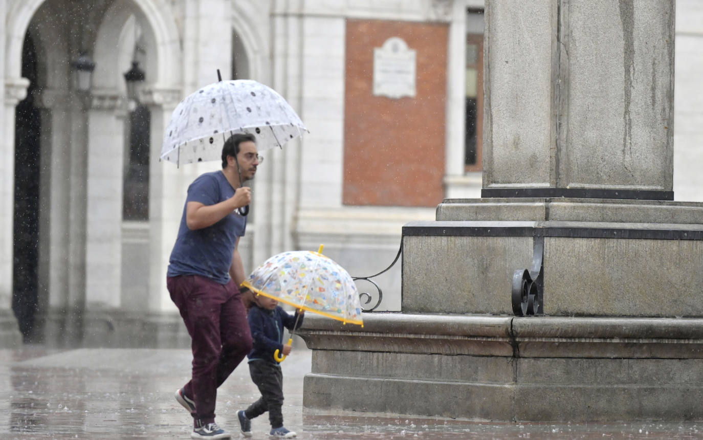 Las imágenes de la fuerte tormenta en Valladolid