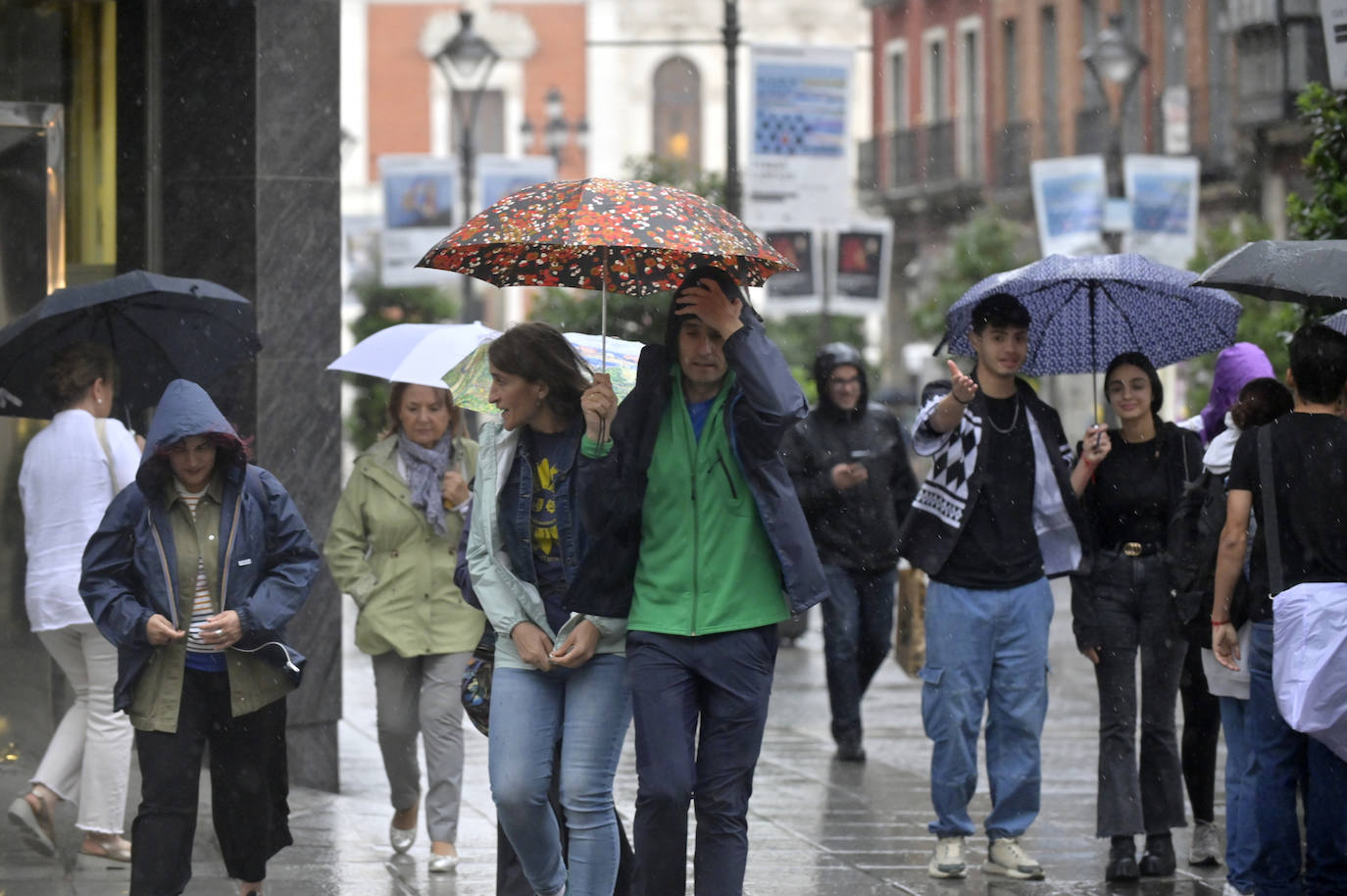 Las imágenes de la fuerte tormenta en Valladolid