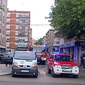 Una sartén al fuego desata un incendio en el barrio Santiago de Palencia