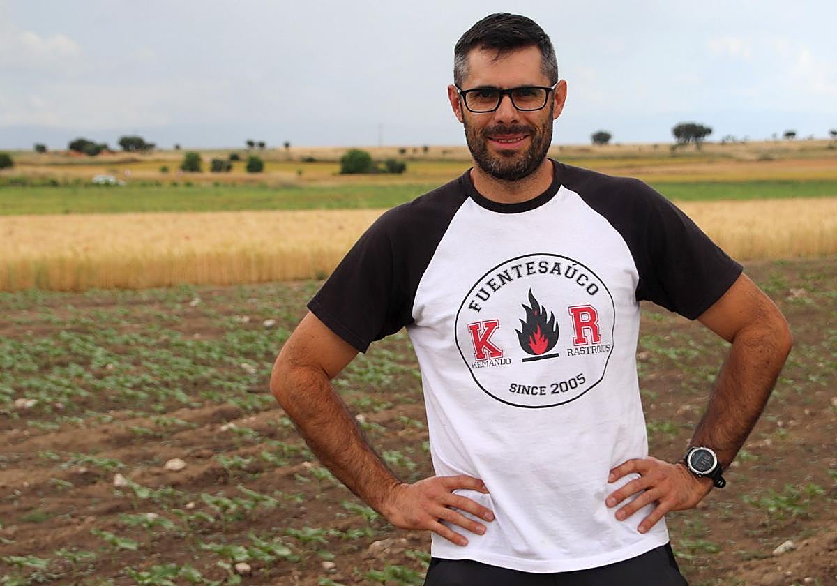 Raúl Santamaría, agricultor de Fuentesaúco de Fuentidueña.