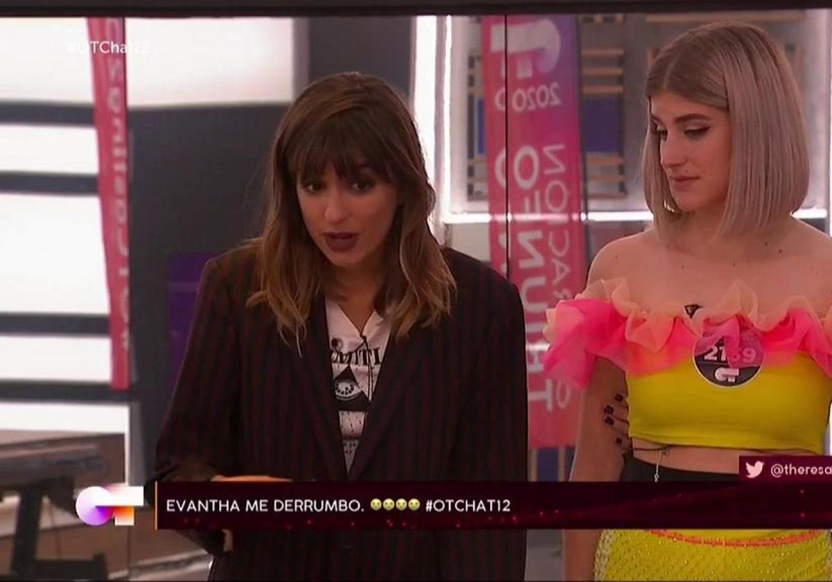 Samantha Gilabert y Maialen durante su paso por 'OT 2020'.
