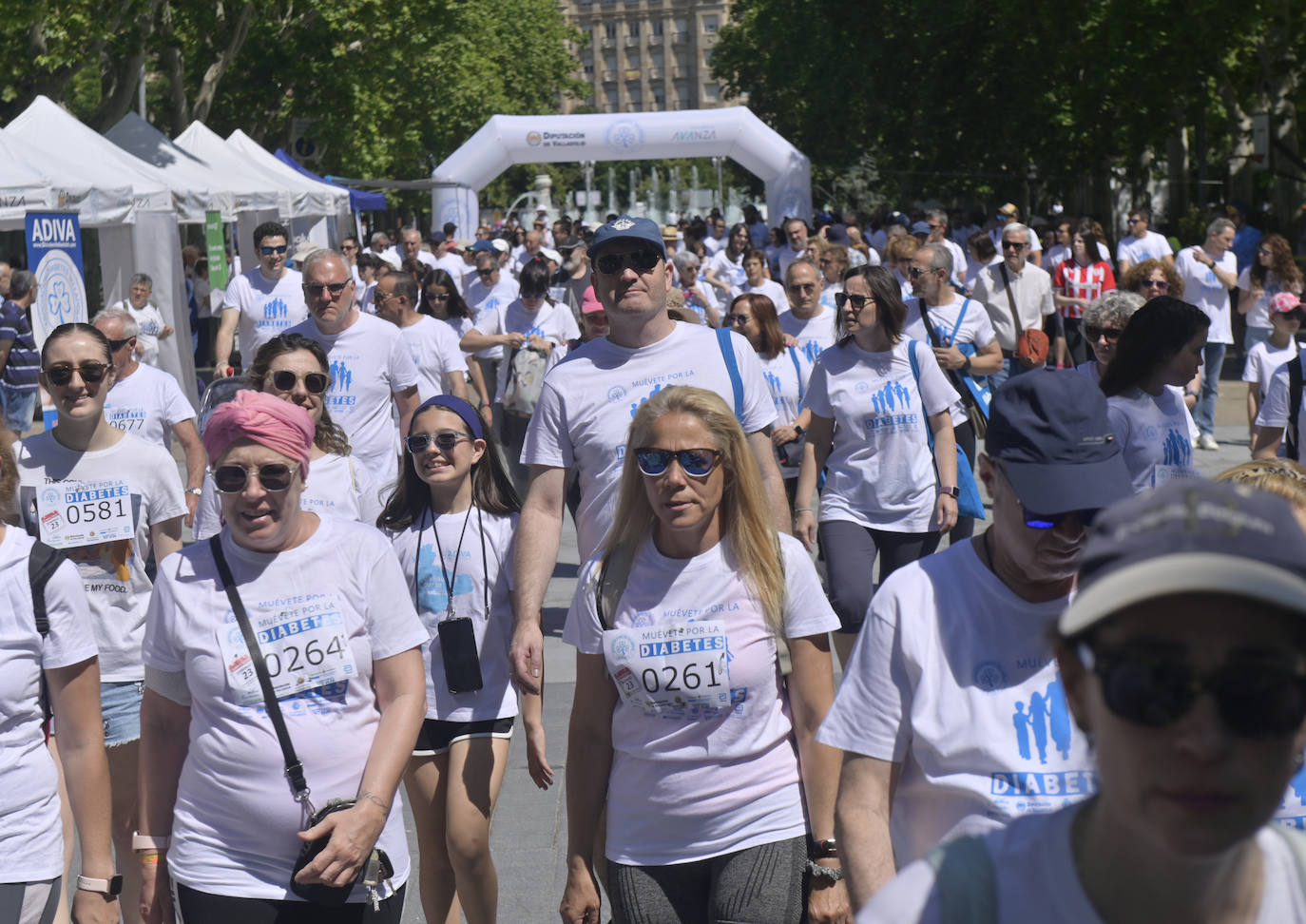 Las imágenes de la Marcha por la Diabetes en Valladolid