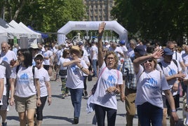 Las imágenes de la Marcha por la Diabetes en Valladolid