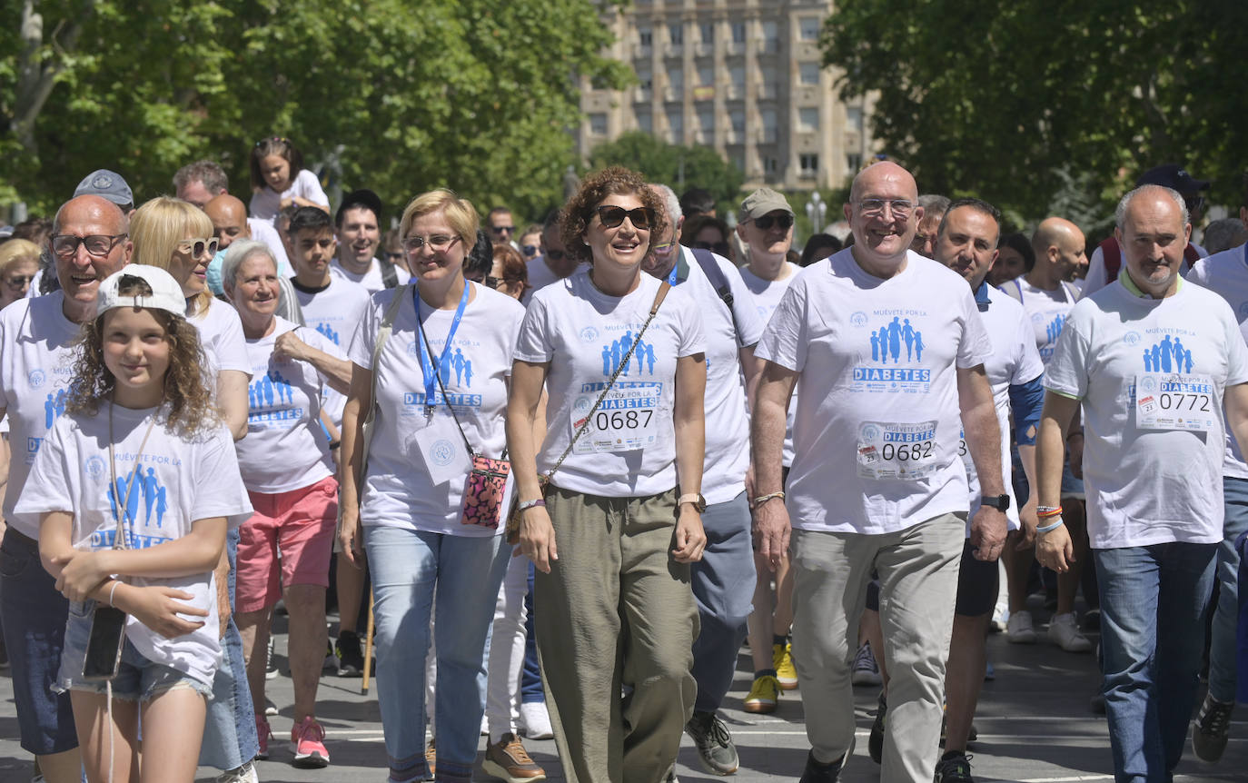 Las imágenes de la Marcha por la Diabetes en Valladolid