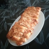 Strudel de calabacín, pavo y queso