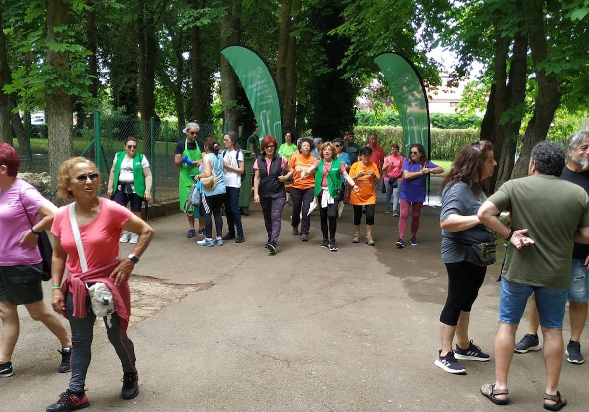 Participantes en la marcha.