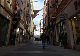 Calle Santa María en Valladolid.