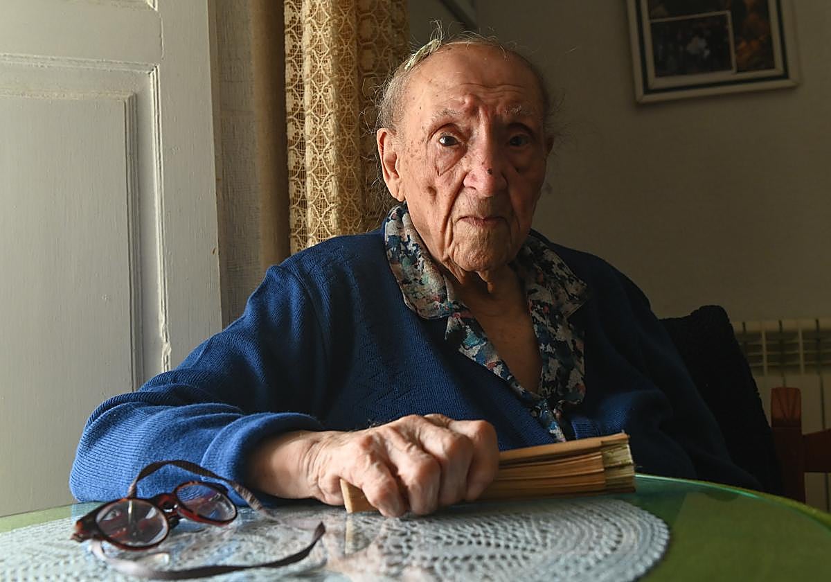 Sátur Díez, en su casa de Torrelobatón