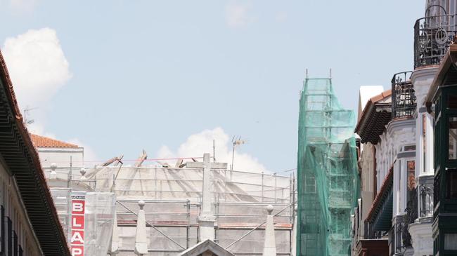 Imagen después - Se hunde la cúpula de la iglesia de la Vera Cruz durante las obras de rehabilitación