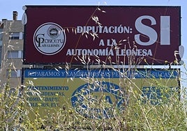 Cartel del Conceyu Leonés por la autonomía.