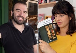 Sergio Cabañas, de la libreria La gata y la luna, y Arantxa Mateo, de La Otra librería.